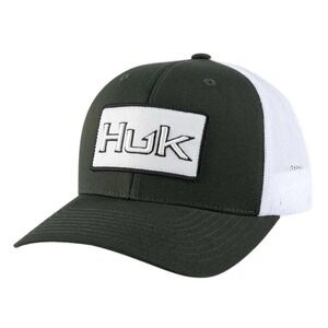 NEW Huk Bold Patch Trucker Hat Cap Men's Cypress  Fishing‎ Outdoor Mesh Snapback